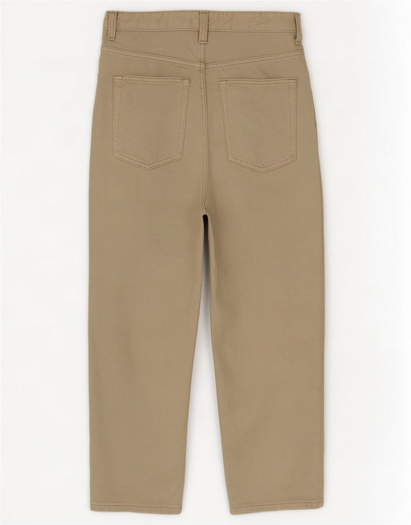Blugi tăiați cu talie înaltă Zara pentru bărbați EU 42 Large L32 L24 Kaki