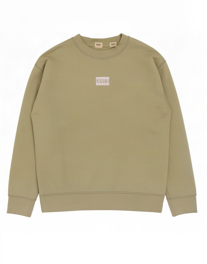 Pulover Levi's pentru bărbați, bumbac verde mediu