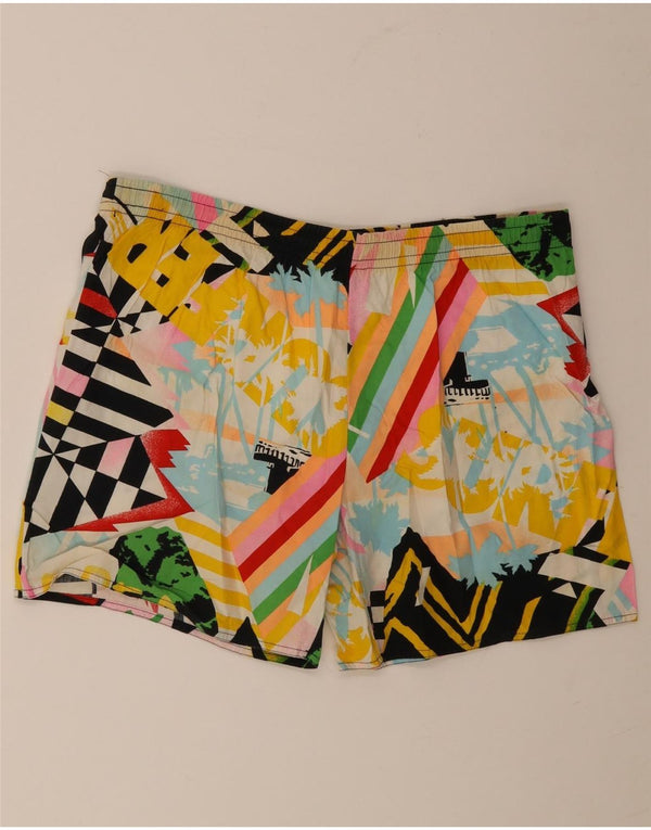 Pantaloni scurți de înot vintage pentru bărbați 2XL, bumbac geometric multicolor