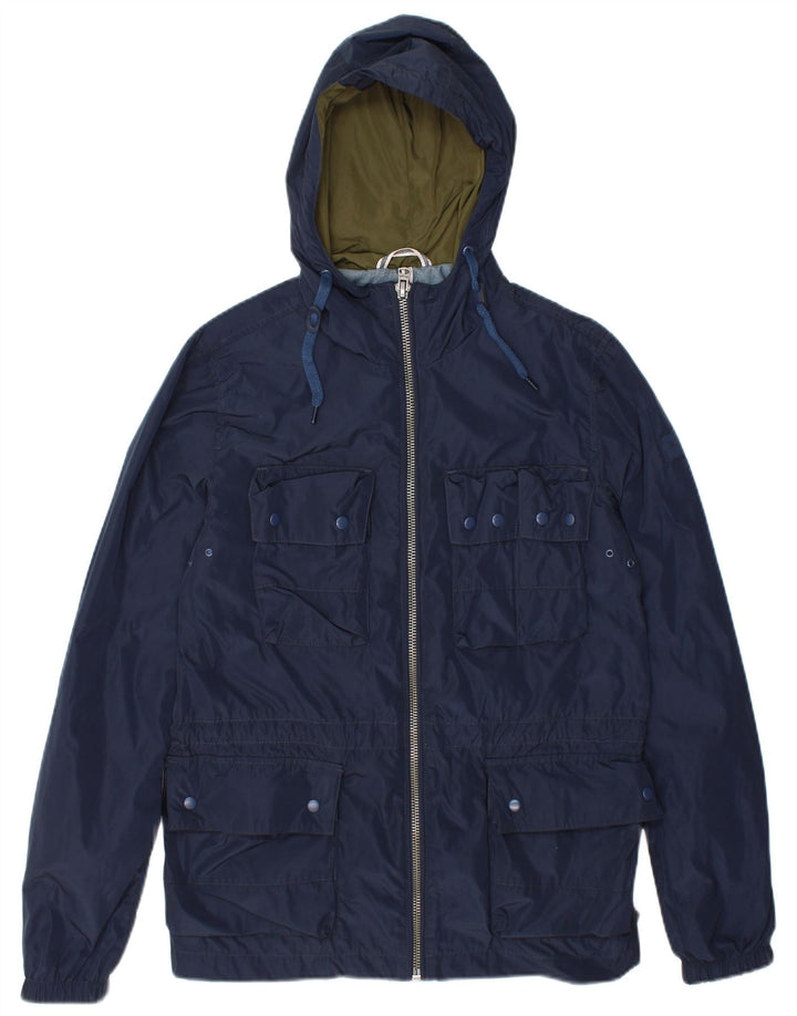 Jachetă cu glugă pentru bărbați Wrangler UK 36 Poliester bleumarin mic