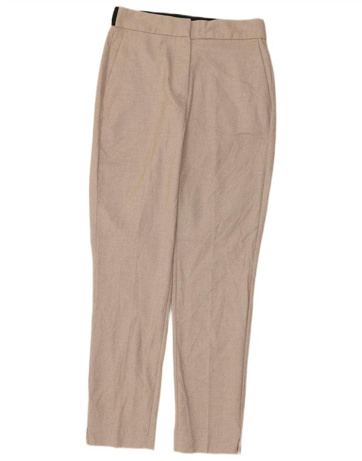Pantaloni chino slim pentru femei Zara Mici L26 L27 Bej Poliester