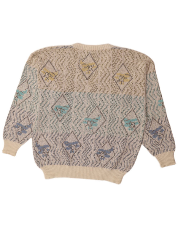 Dornbusch Pulover cu decolteu în V pentru bărbați IT 50 Medium Multicolor Geometric