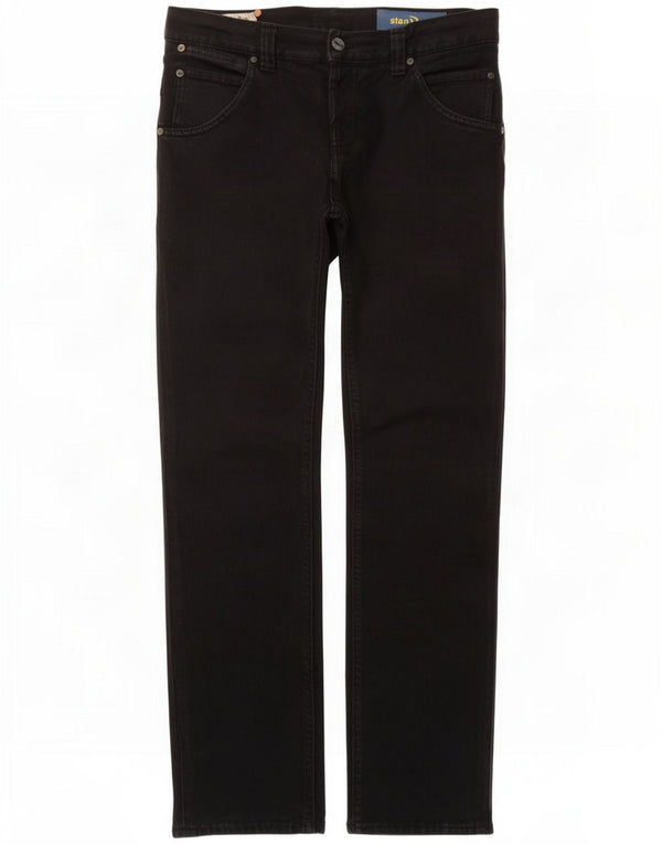 Dondup Womens Straight Jeans W34 L32 Black Cotton