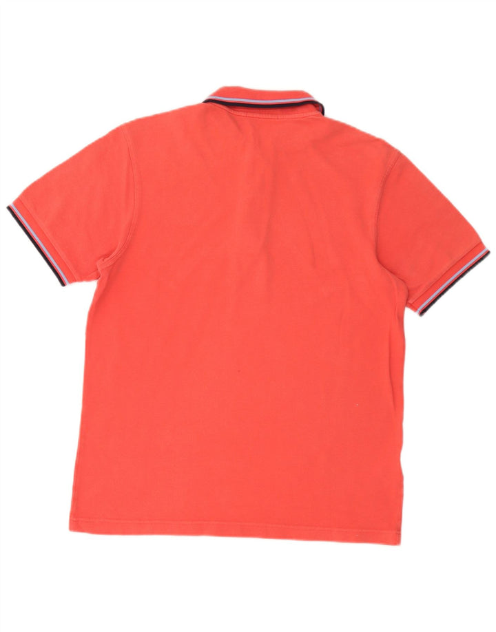 Cămașă polo Fred Perry pentru bărbați, bumbac cu dungi roșii medii