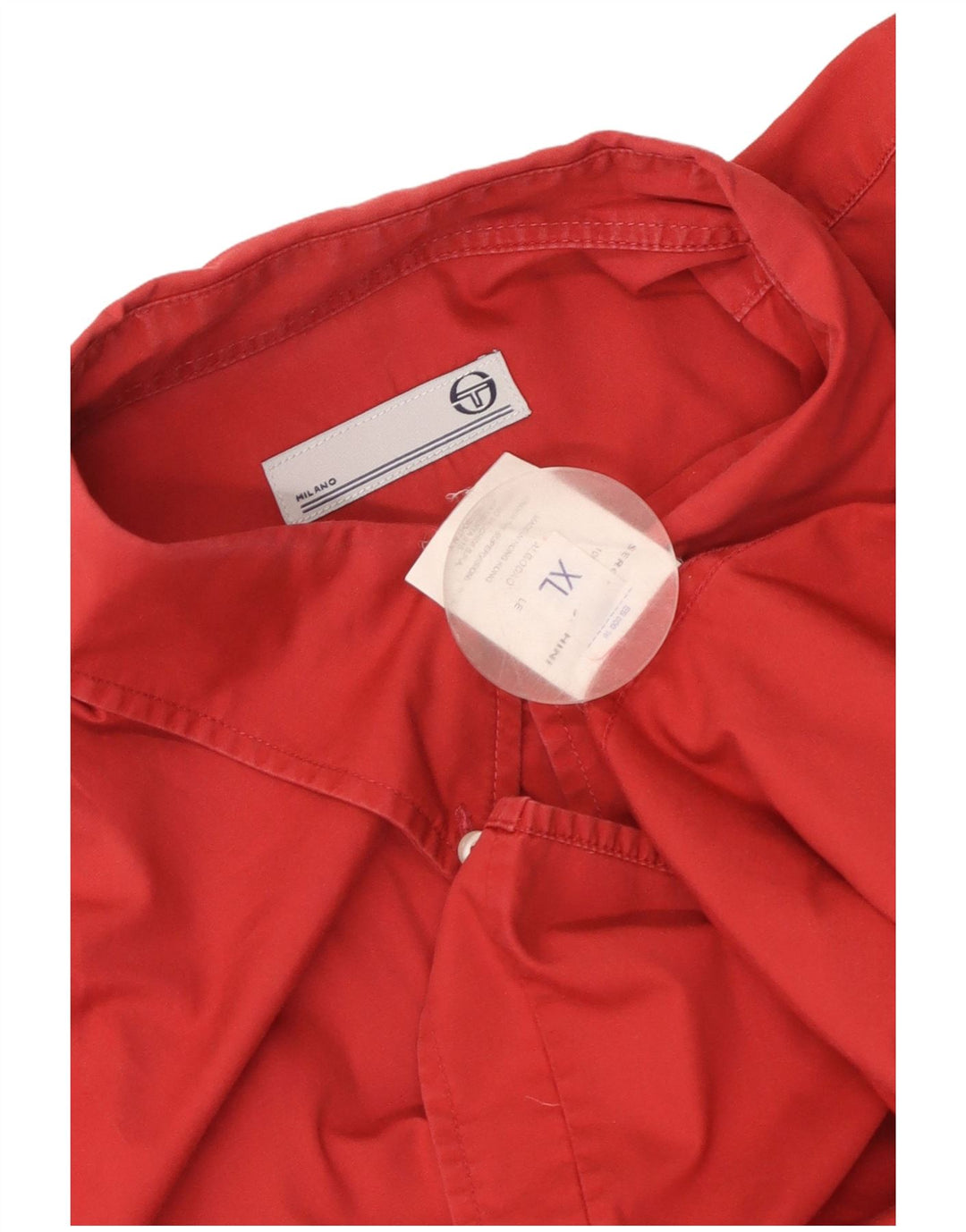 Cămașă cu mânecă scurtă pentru bărbați Sergio Tacchini, bumbac roșu XL