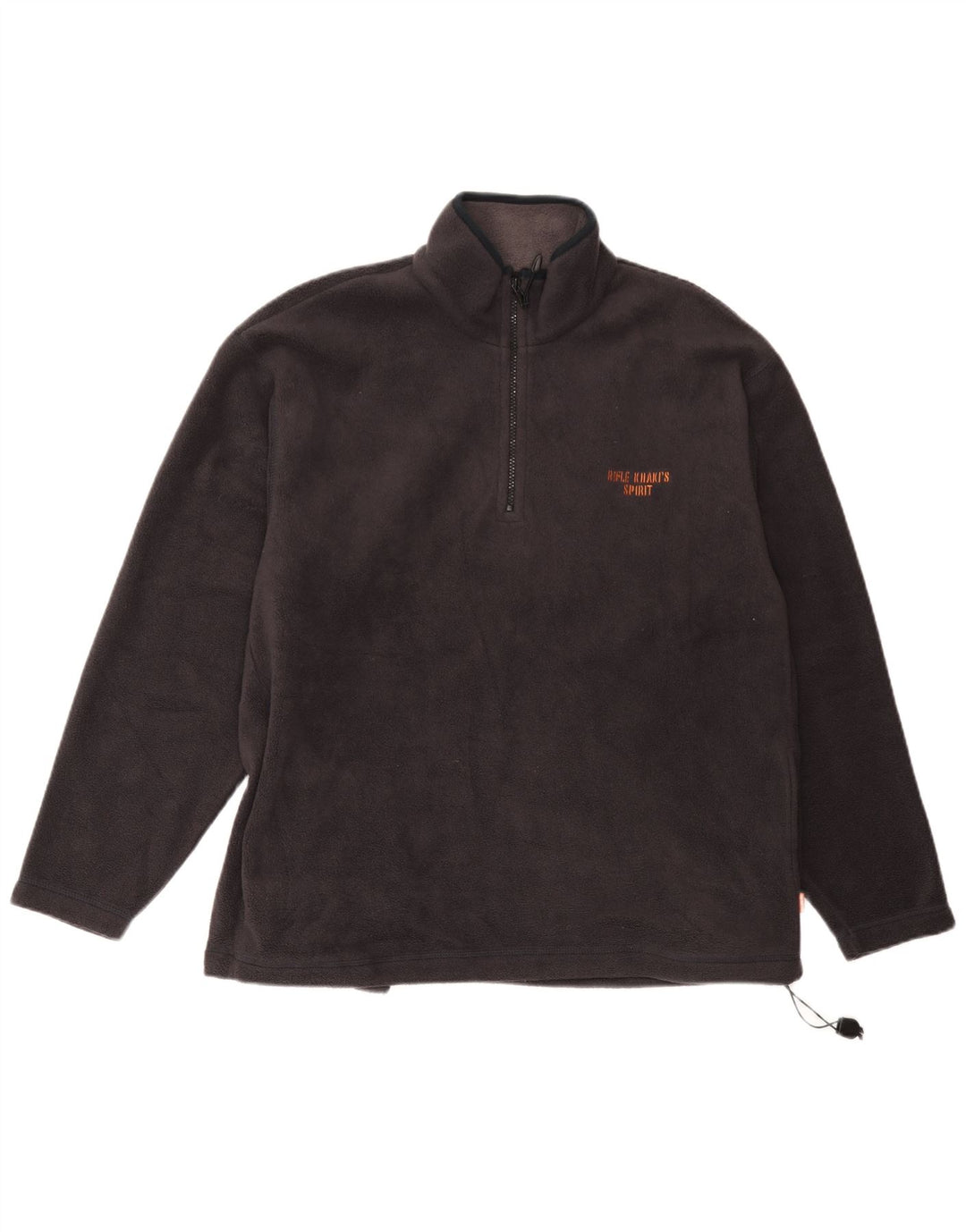 Pulover pentru bărbați Rifle, cu fermoar și gât, poliester, gri mediu