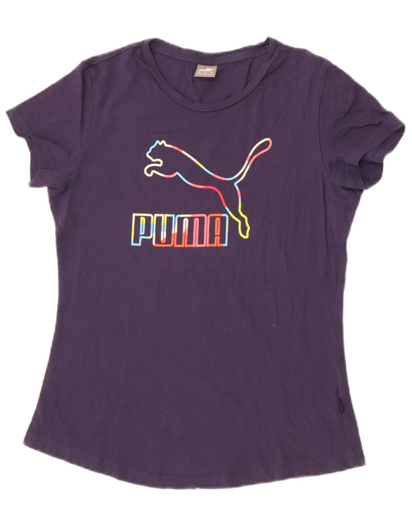 Tricou cu grafic Puma pentru femei Top UK 12 Medium Bleumarin