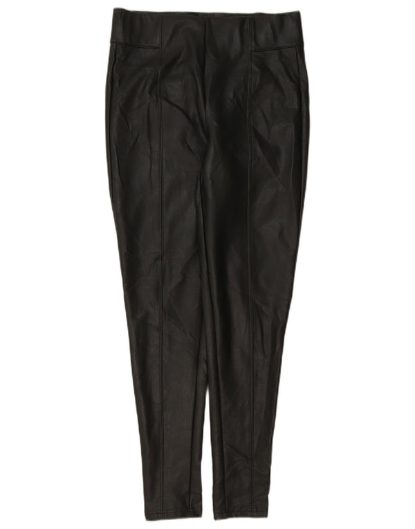 Leggings din piele artificială pentru femei Marks & Spencer UK 10 Small W28 L28 Gri