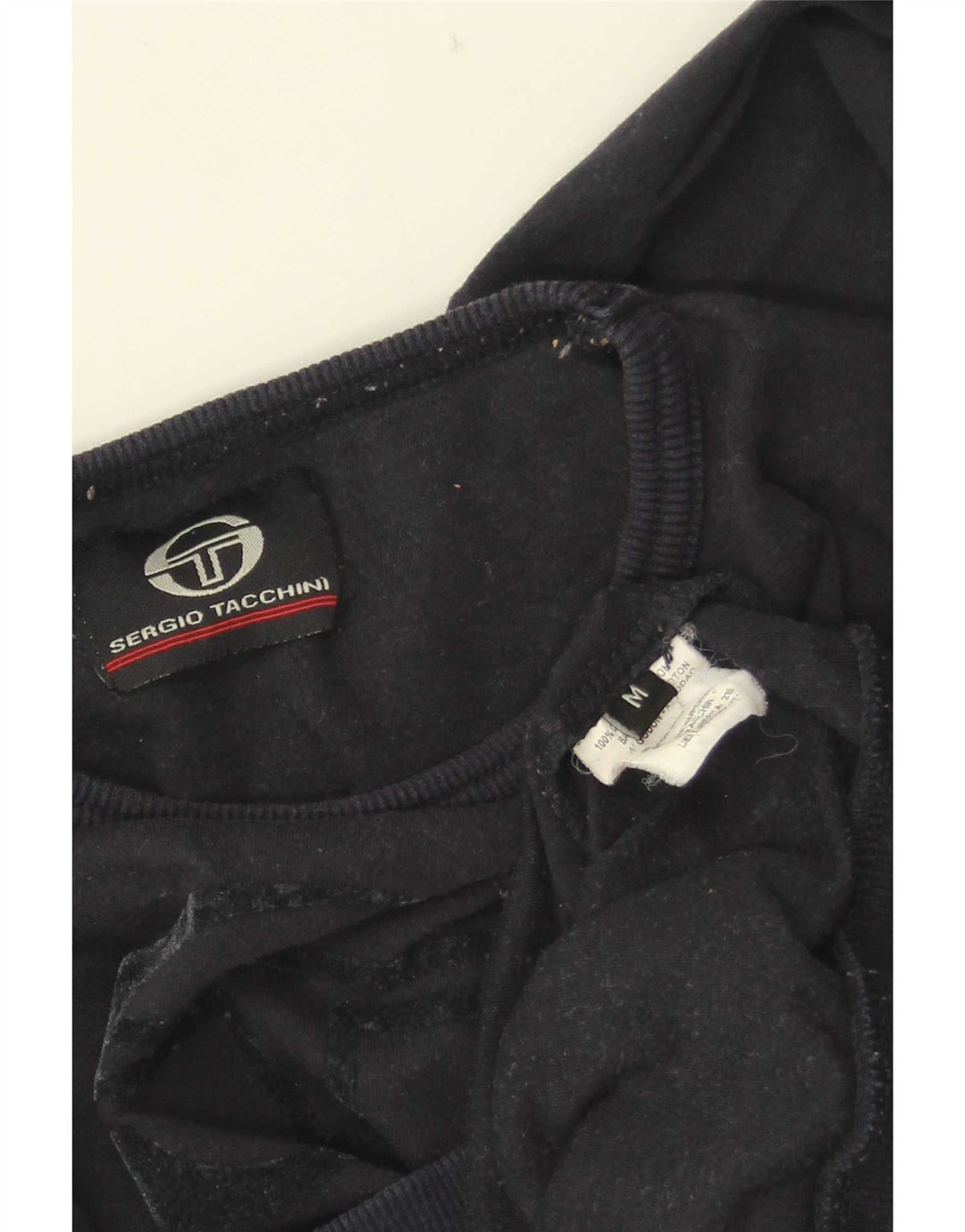 Sergio Tacchini pentru femei Crop Graphic Top cu mânecă lungă UK 12 Medium Bleumarin