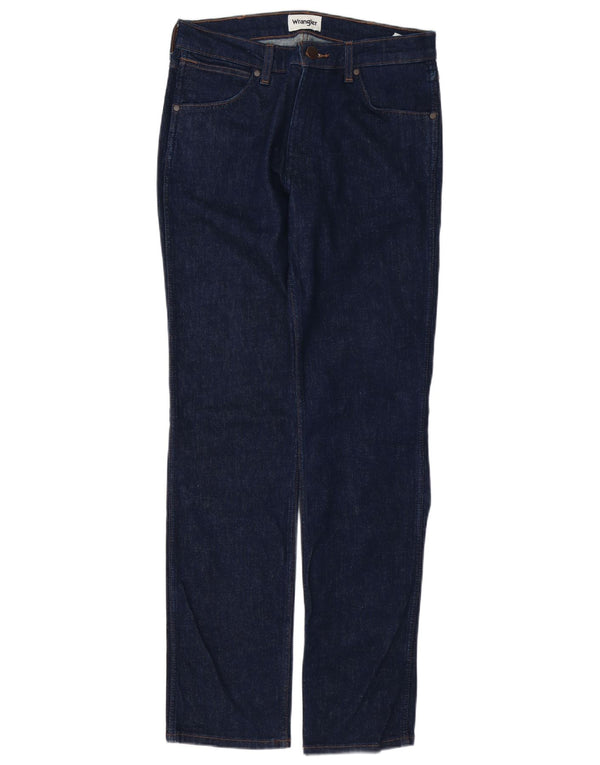 Blugi drepte pentru bărbați Wrangler Greensboro W30 L34 bumbac bleumarin