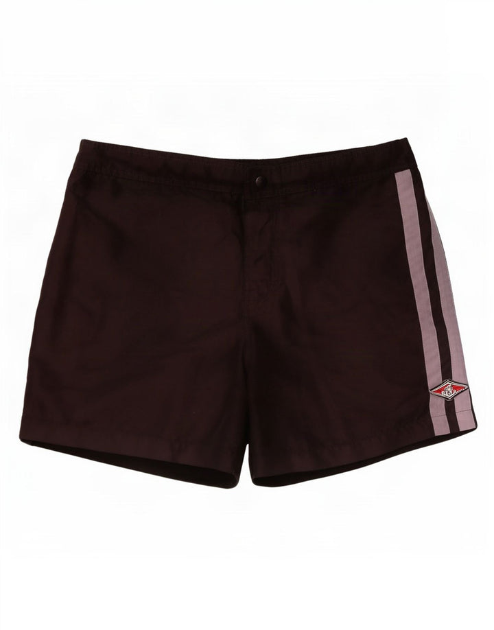 Pantaloni scurți de înot pentru bărbați Bear, medii, negru, color block