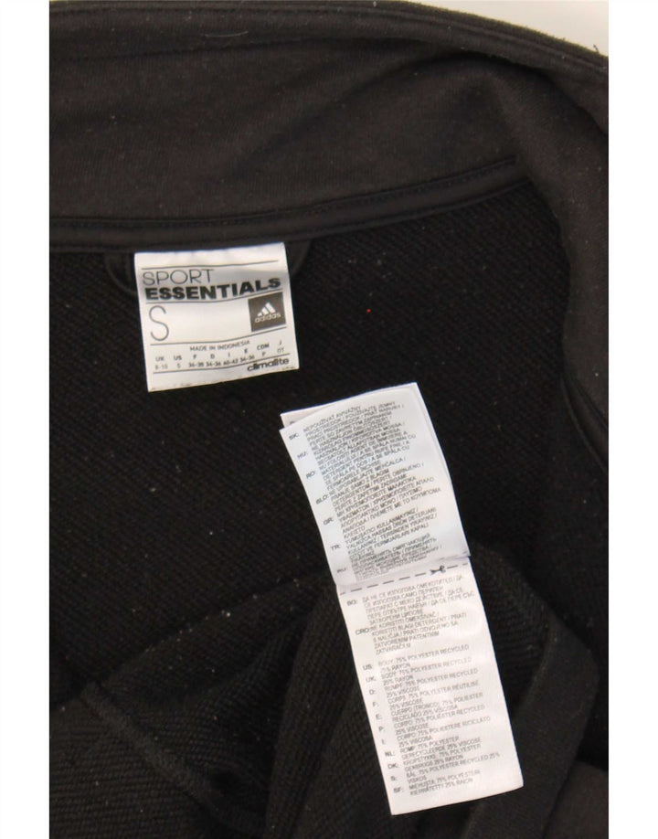 Jachetă de trening Climalite pentru femei Adidas UK 8/10 Poliester negru mic