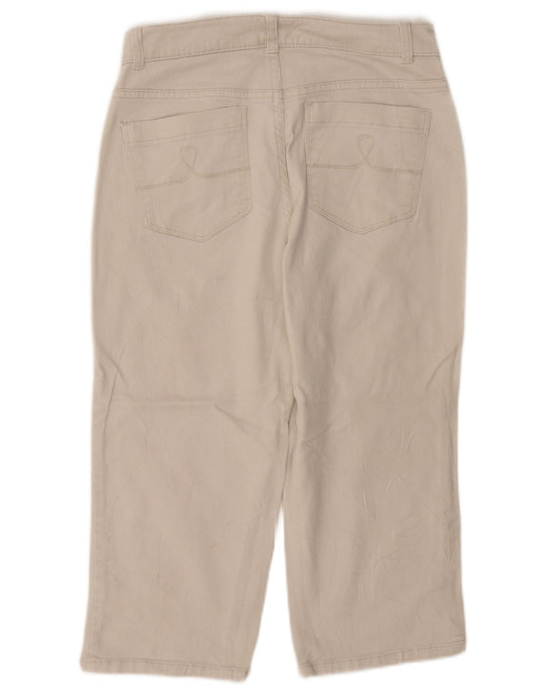 Pantaloni Capri Izod pentru femei US 6 Medium W30 L20 Bumbac alb