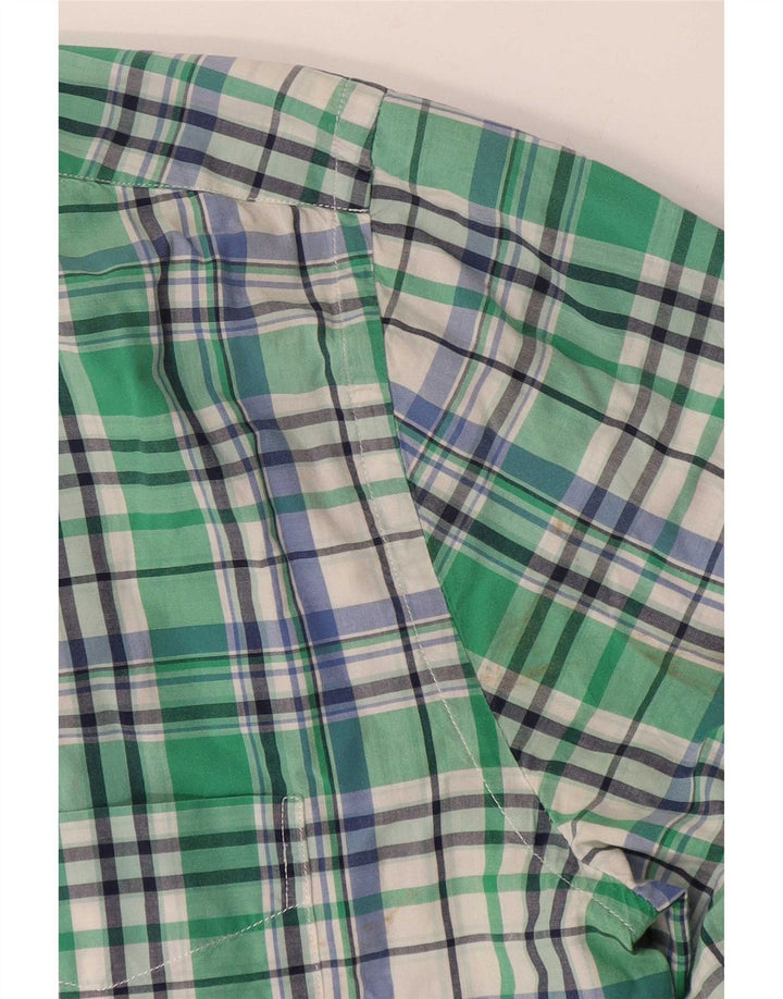 Cămașă pentru bărbați Gant, mare, verde, carouri din bumbac