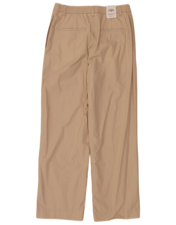 Pantaloni chino pentru bărbați cu picioare largi Zara Mediu L31 L30 Bej