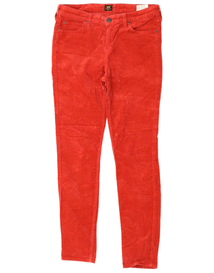 Pantaloni LEE pentru femei Scarlett Skinny velur L31 L33 bumbac roșu