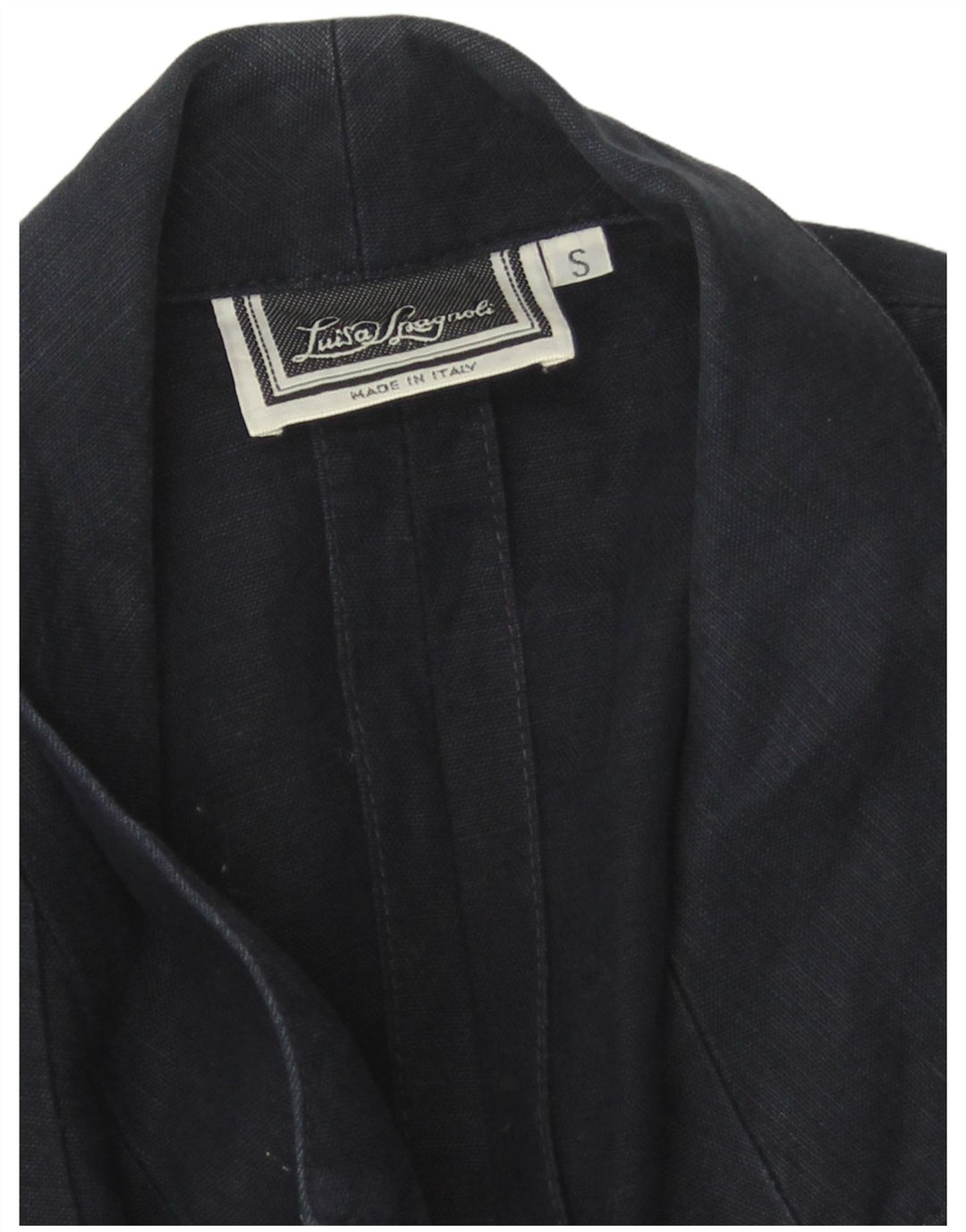 Sacou blazer pentru femei Luisa Spagnoli cu 1 nasture UK 10 Mic bleumarin