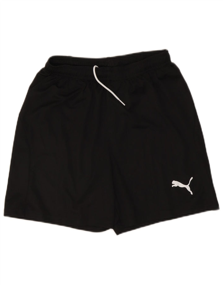 Pantaloni scurți sport Puma băieți 15-16 ani poliester negru