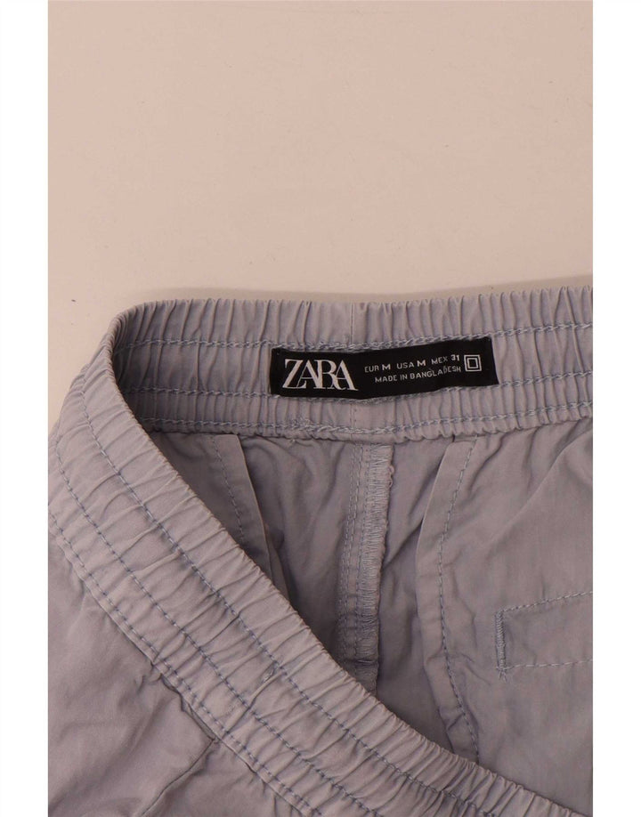 Pantaloni scurți cargo pentru bărbați Zara Medium W31 Gri Bumbac