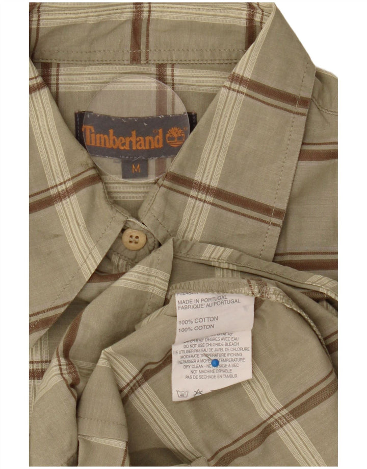 Cămașă Timberland pentru femei UK 14 Medium Khaki Check Bumbac