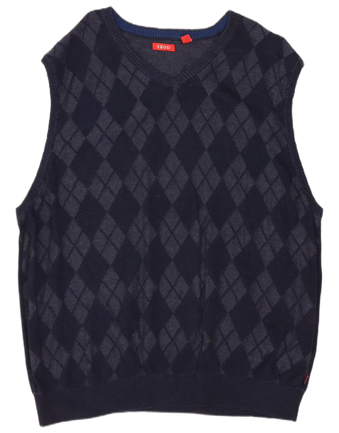 IZOD Vest pentru bărbați Tank Top 2XL Bleumarin Argyle/Diamond Bumbac