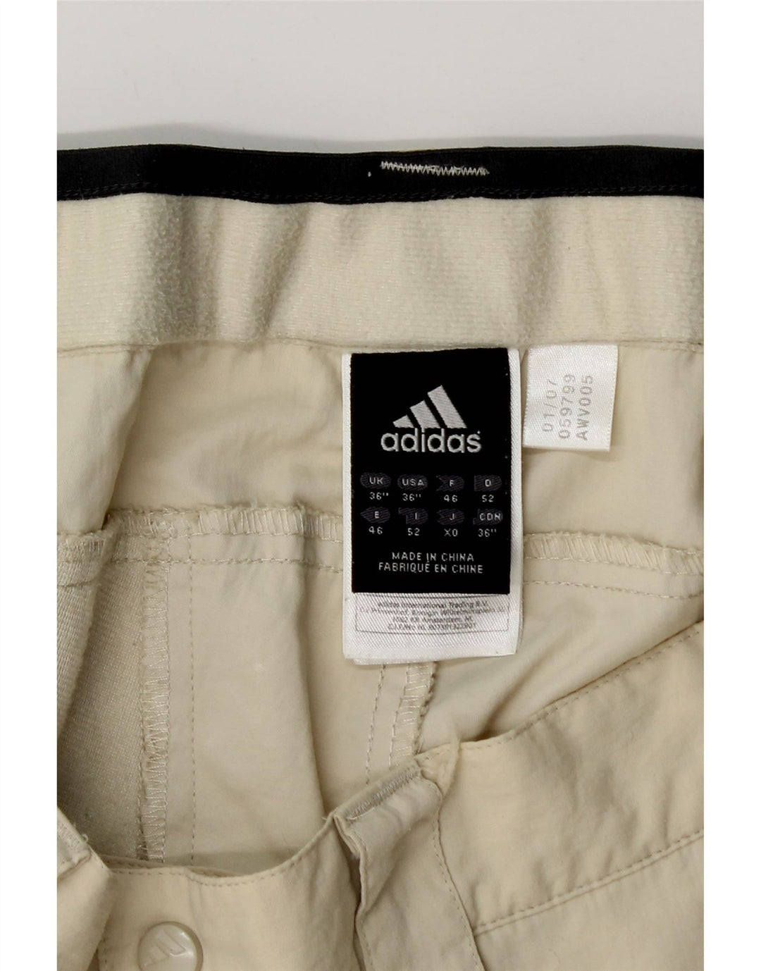 Pantaloni cargo adidas Climalite Capri pentru bărbați W36 L21 poliamidă bej