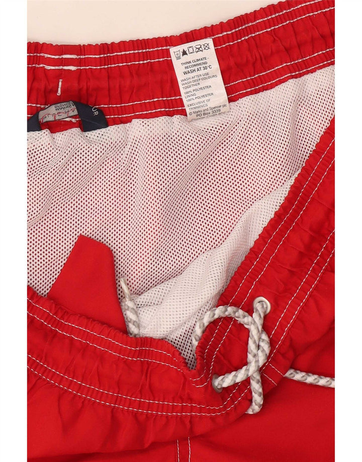 Pantaloni scurți de înot pentru bărbați Marks & Spencer XL poliester roșu