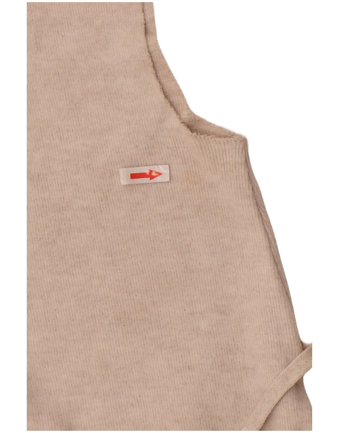 Zara Womens Vest Tank Top UK 8 Mic Bej Poliester