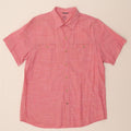 IZOD Mens Short Sleeve Shirt XL Pink Cotton Vintage Izod and Second-Hand Izod from Messina Hembry 
