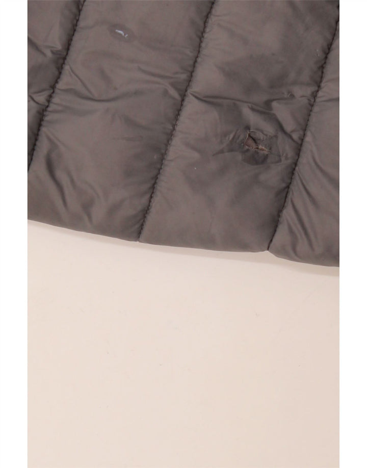 Palton căptușit cu glugă pentru femei MICHAEL KORS UK 16 mare nailon gri