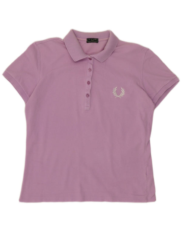 Fred Perry Tricou Polo pentru femei UK 20 2XL Bumbac violet