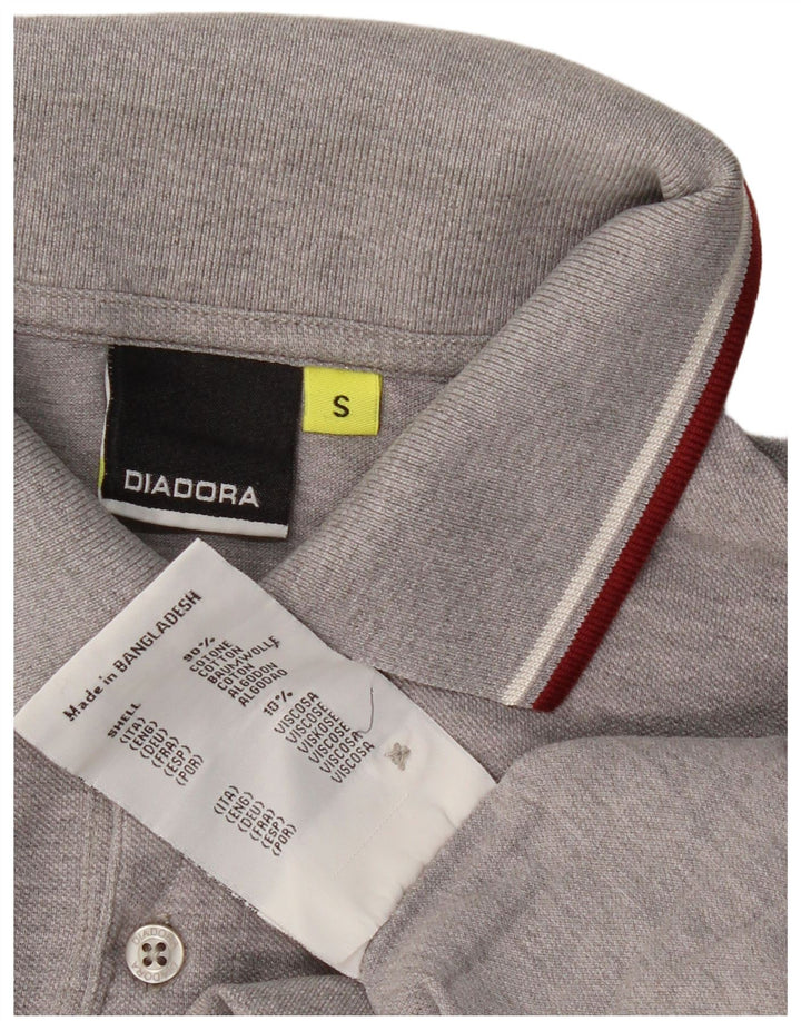 DIADORA Tricou Polo pentru Barbati Mic Gri Bumbac