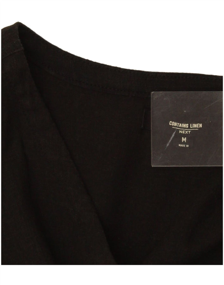Următorul Rochie pentru femei în etaje UK 12 Medium Black Floral Linen