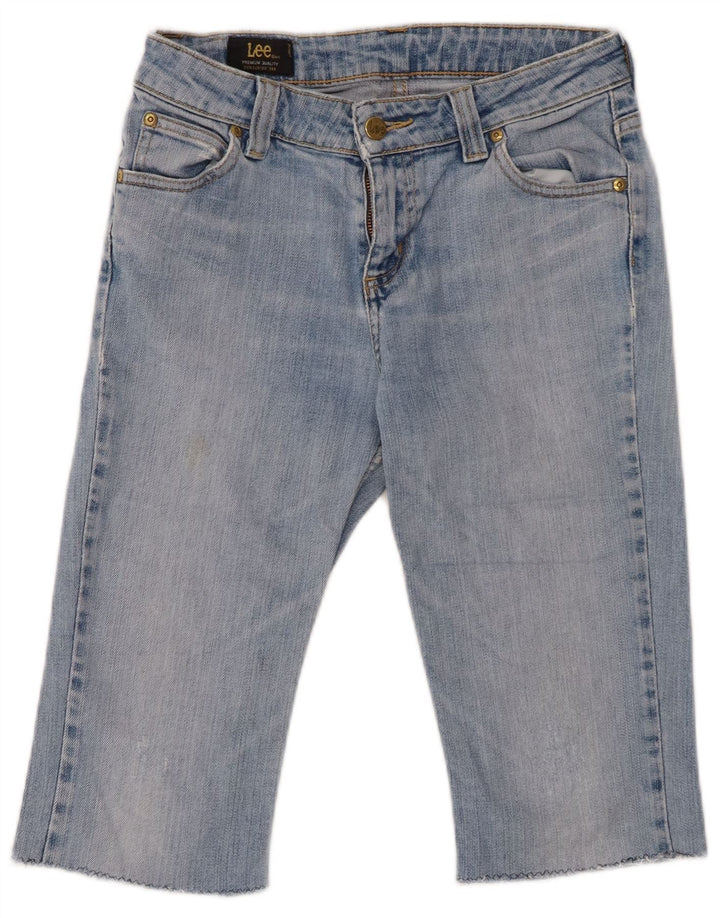 Pantaloni scurți din blugi Desoto pentru femei Lee W29, bumbac albastru mediu