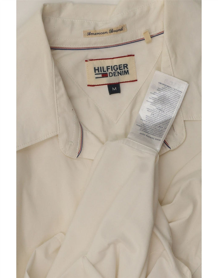 Cămașă pentru bărbați Tommy Hilfiger, bumbac alb, mediu