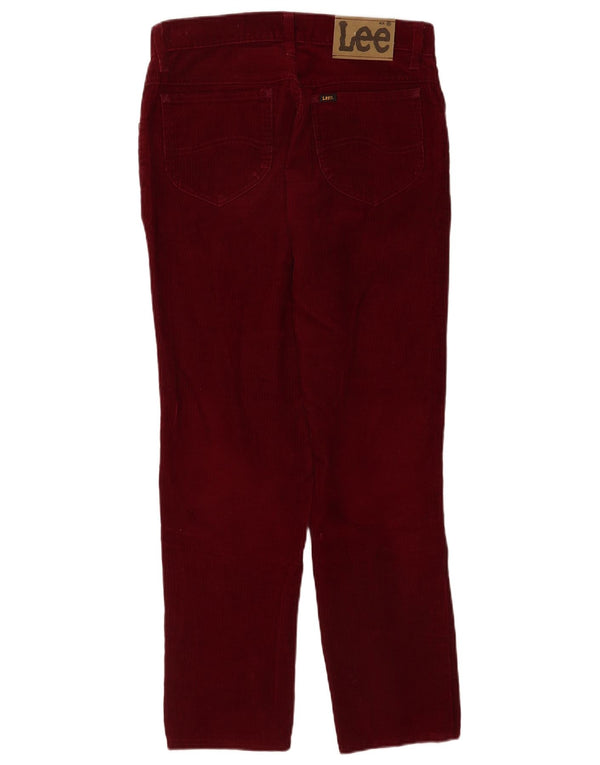 Pantaloni conici pentru femei Lee, din velur, L32 L28, bumbac burgundy