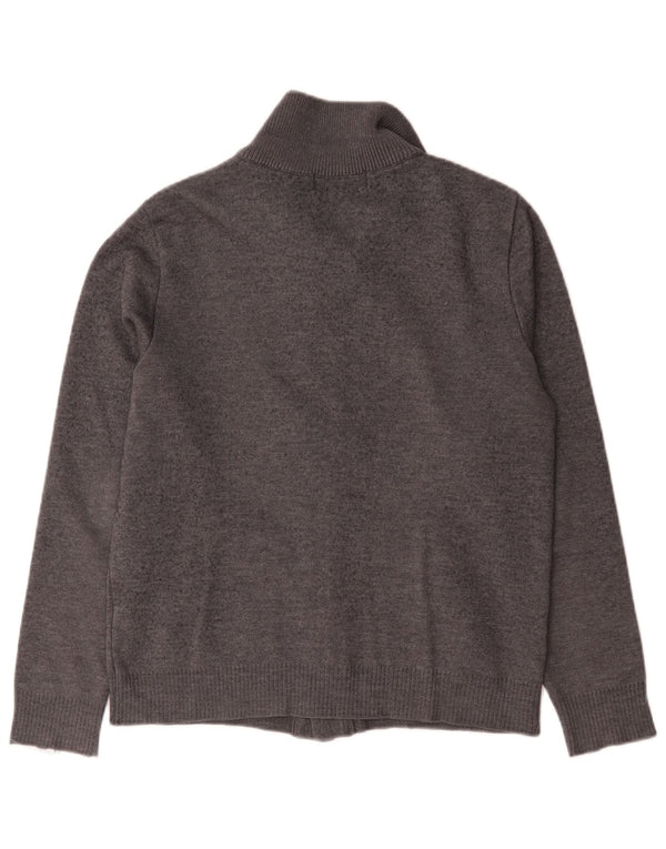Pulover cardigan pentru bărbați Zara, lână mare, gri