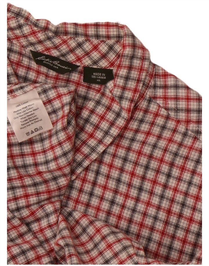 Cămașă Eddie Bauer pentru femei UK 18 XL, bumbac cu carouri multicolore
