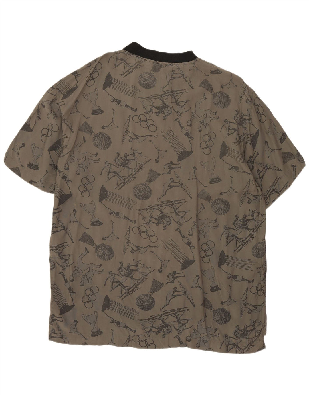 Tricou grafic pentru bărbați CIAO Top din viscoză gri mediu