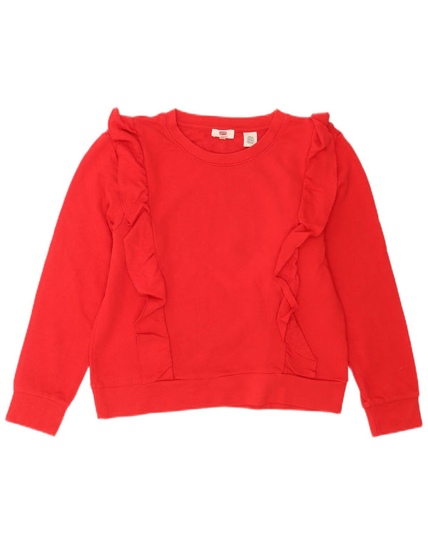 Pulover Levi's pentru femei, UK 14, bumbac roșu mediu