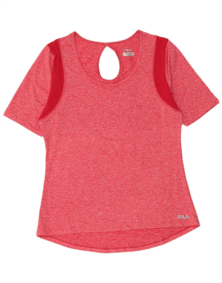 Tricou Fila Femei Top UK 12 Medium Pink Colorblock Poliester