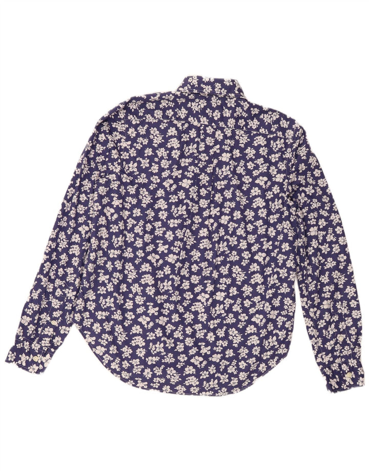 Cămașă pentru femei Ralph Lauren US 8 Medium Bluemarin Floral Bumbac