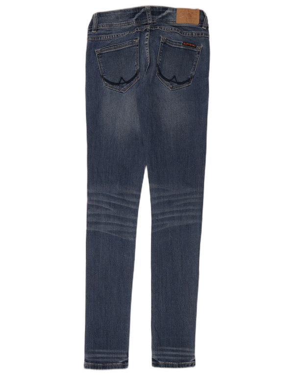 Blugi skinny pentru femei Superdry W27 L32 bumbac albastru
