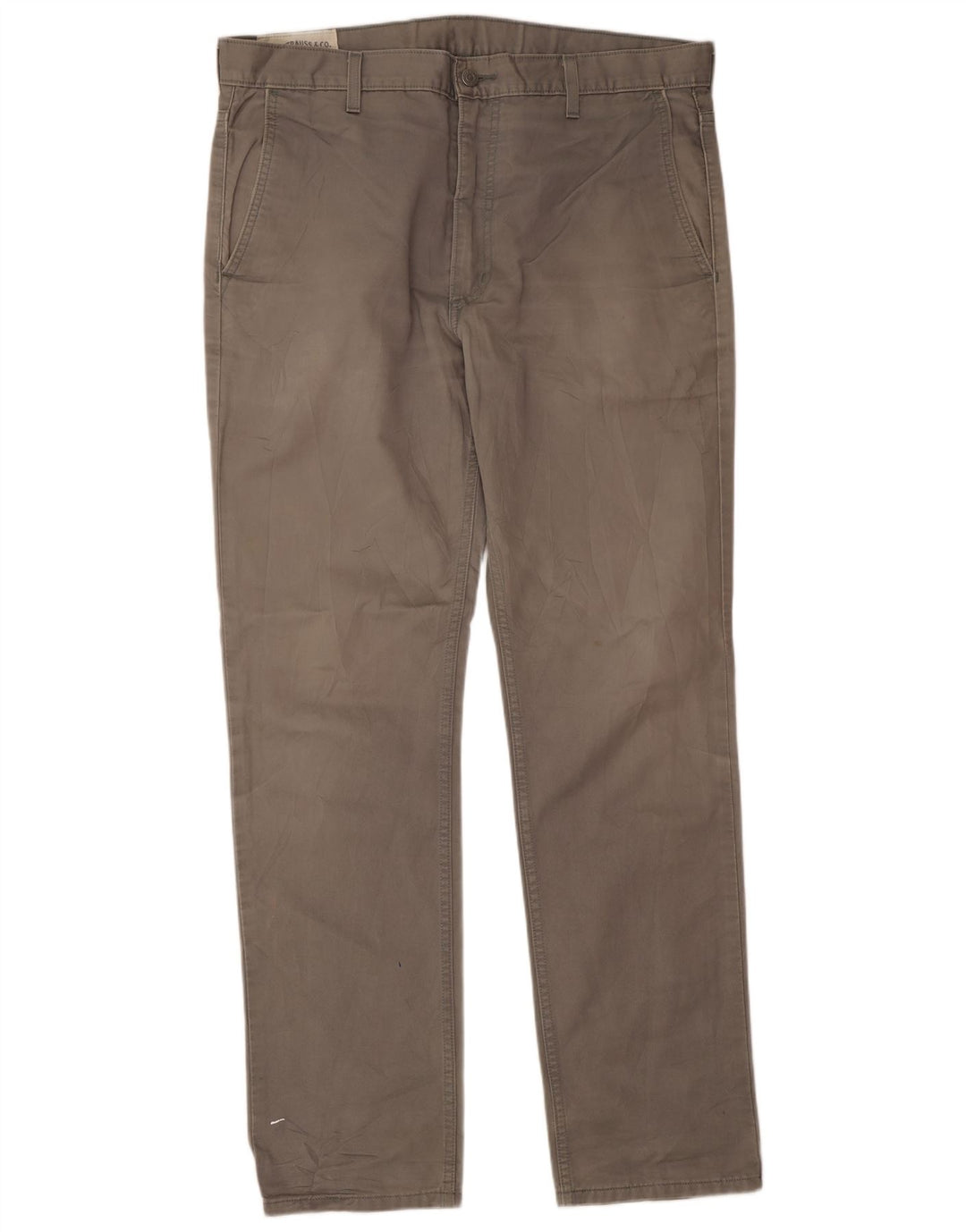 Pantaloni chino obișnuiți pentru bărbați Levi's L36 L32 bumbac gri