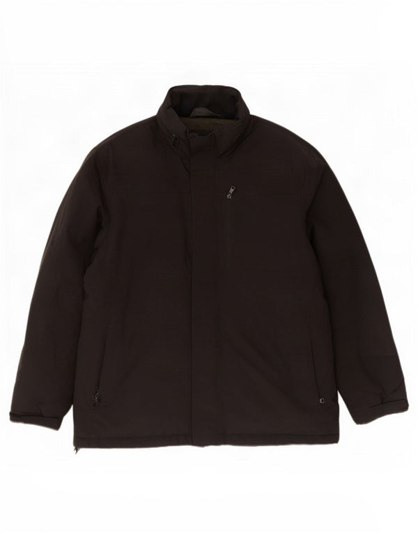 Jachetă pentru vânt cu glugă pentru bărbați Marks & Spencer UK 44 2XL Poliester negru