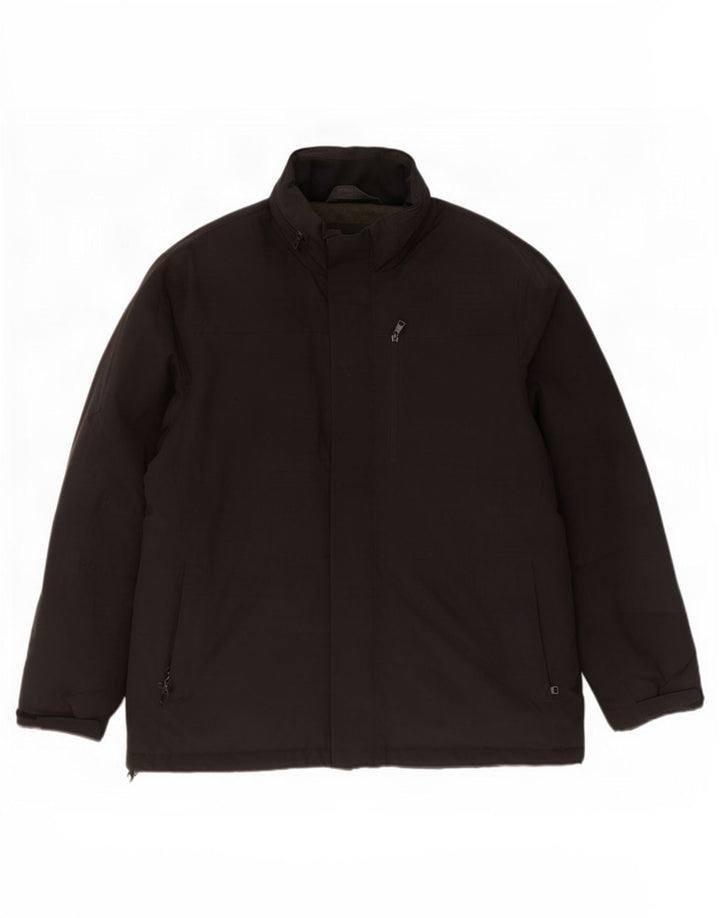 Jachetă pentru vânt cu glugă pentru bărbați Marks & Spencer UK 44 2XL Poliester negru