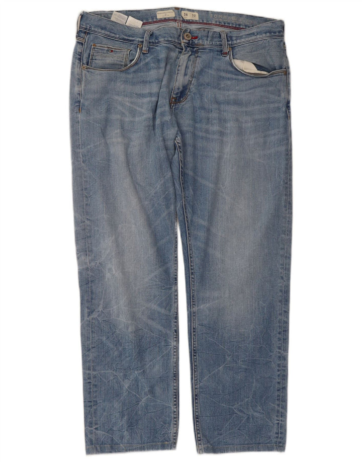 Blugi Tommy Hilfiger Bleecker Slim pentru bărbați W36 L28 Bumbac albastru