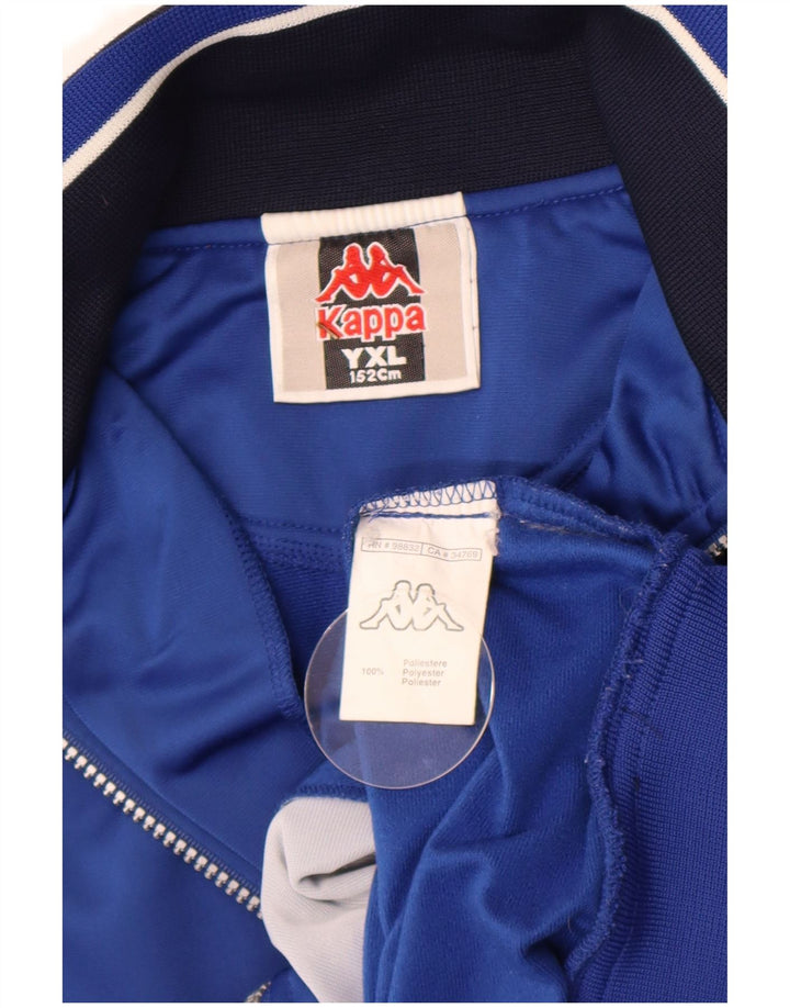 Jachetă de trening pentru băieți Kappa 12-13 ani XL, albastru, poliester color bloc