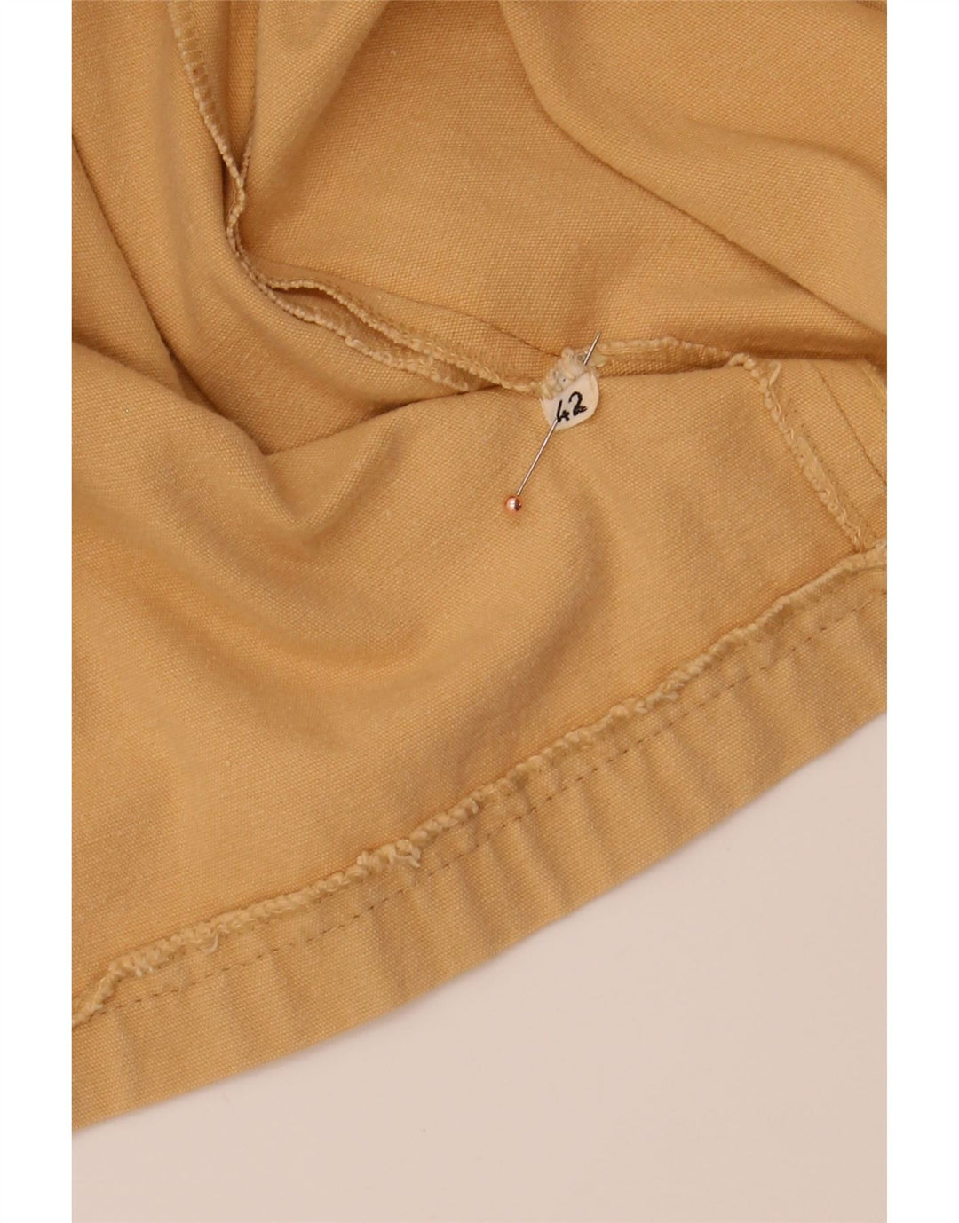 VINTAGE Womens A-Line Skirt IT 42 Medium W26 Yellow