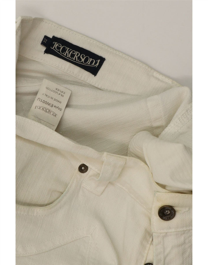 Jeans drept bărbați JECKERSON W32 L32 bumbac alb